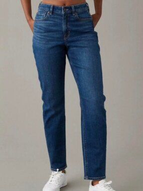American Eagle NEW Stretch Mom Jean Tinted Medium Size 14/32W